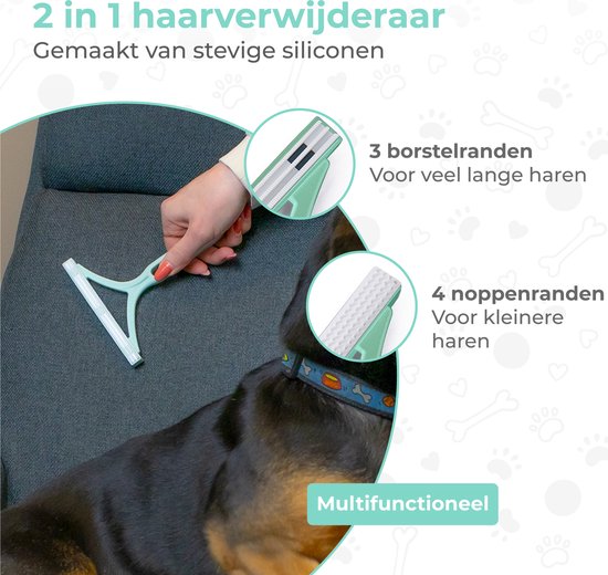 Nuvance - Tierhaarentferner - Katzenhaarentferner - Hundehaarentferner - Fusselentferner - Grün