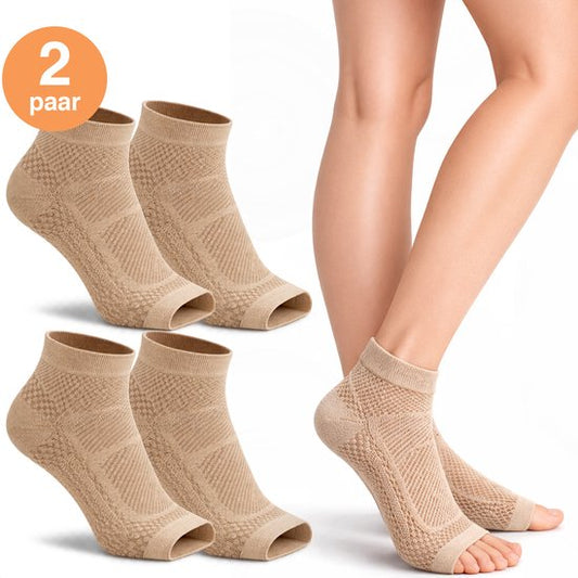 Alyze Compression Socks - 2 Paar - Größe 41-46 - Für Frauen und Männer - Neuropathie - Strümpfe - Medizinische Stützstrümpfe - Diabetes - Bett - Schlaf - Sport - Socken - Durchblutung & Laufen