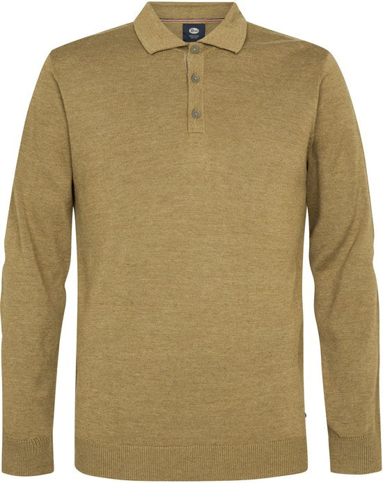 PETROL INDUSTRIES – Herren-Strickpolo – M-3050-KWC204 – 7146 Tan