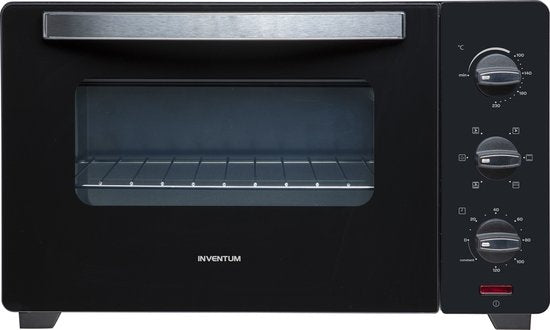 Inventum OV307B - Freistehender Umluftofen - Rotisserie - 30 Liter - 1600 Watt - 6 Programme - Schwarz