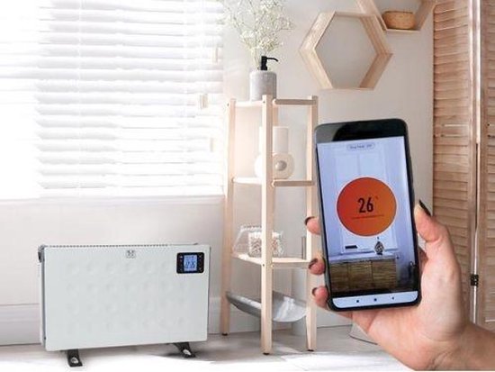 Perel Smart Konvektor Heizung, für den Innenbereich, drei Heizstufen, 2000 W