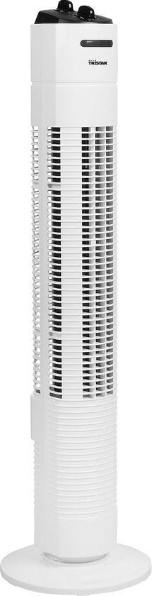 Turmventilator 79 cm - 3 Geschwindigkeiten - Timerfunktion - Oszillierend - Leise & Kompakt - Tristar VE-5806 - Weiß