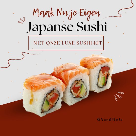 Sushi Set XXL - Sushizubereiter - Sushi Bazooka Set - Schwarz