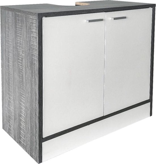 Waschtischunterschrank - Badmöbel - grau-farbig