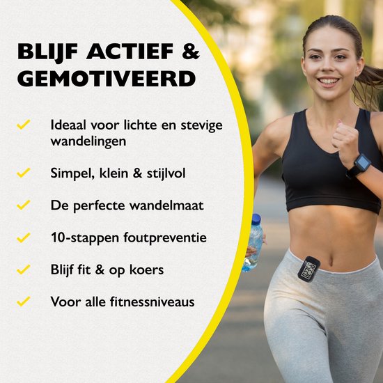 Zoluko Schrittzähler - Inkl. Batterie, Trageclip, Tragekordel und E-Book - 3D-Technologie - Großer Bildschirm - Hosentaschen-Schrittzähler - Schrittzähler - Activity Tracker - Activity Tracker - Schrittzähler Clip - Schrittzähler - Schwarz