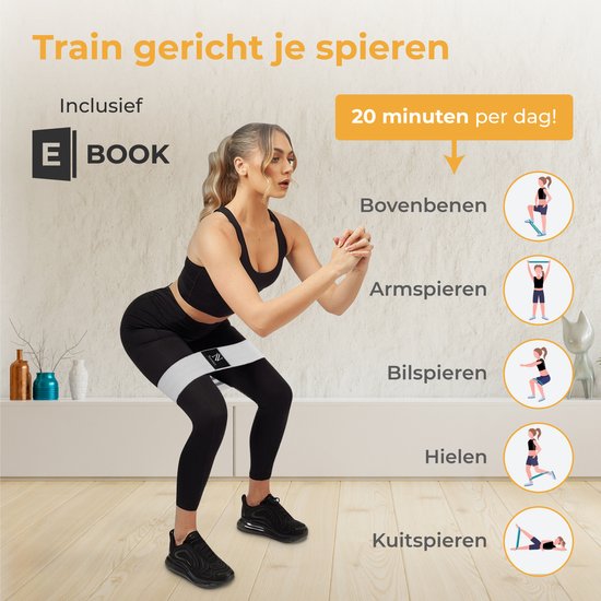 Nuvance - Resistance Bands Set inklusive Tragetasche - 3er Set - Resistance Band - Fitness Elastic - eBook mit zusätzlichen Übungen