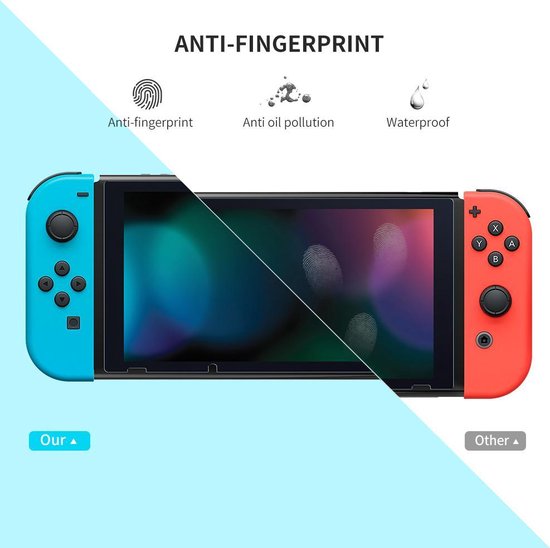 UGreen Bildschirmschutz geeignet für Nintendo Switch gehärtetes Glas 2er-Pack - Duopack