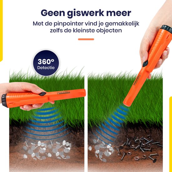 ODESSEY Metalldetektor - mit Pinpointer - Erwachsene - Kinder - Profi - Falkner