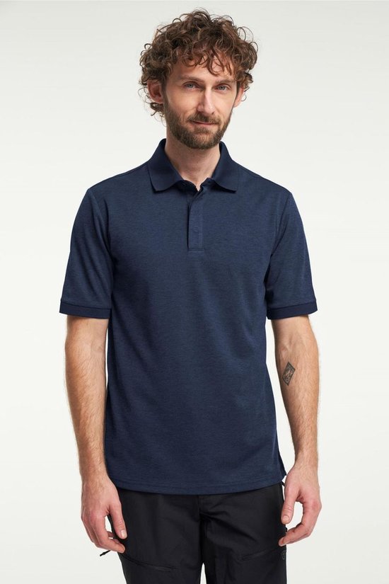 Tenson TXlite Melange Polo 465018060 - Dunkelblau - S