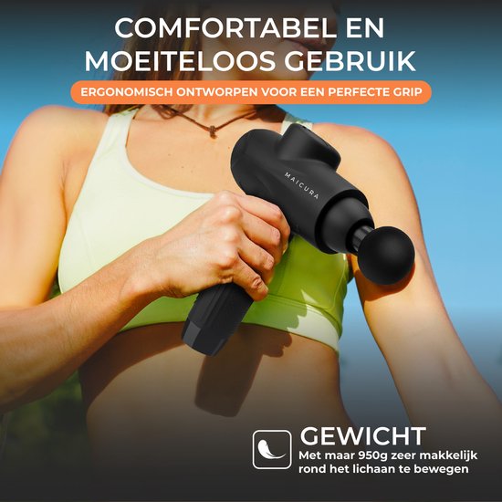 Maicura PRO SE Massagepistole - Profi - 10 Massageköpfe - Schwarz