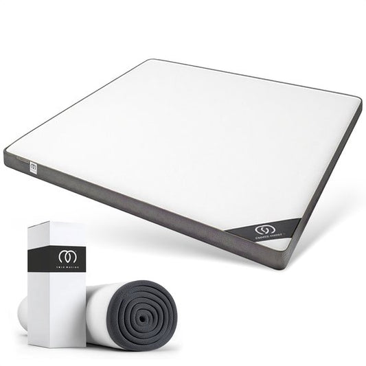 Sleeptime Twin Motion Topper 90x200 cm - Top Matratze - Matratzenauflage - Hybrid Gel Memory Foam - Mittlere Festigkeit - 8 cm dick