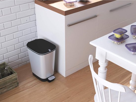 Kis Chic Bin Treteimer - 50 l - Silber - Größe L