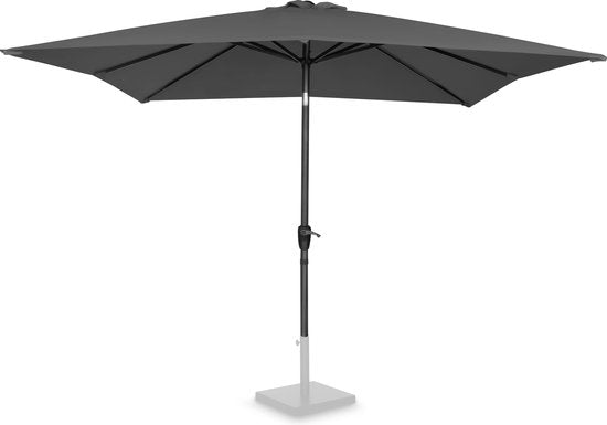 VONROC Premium Stick Sonnenschirm Rosolina - 280x280cm - Inkl. Schutzhülle - Quadratisch - Neigbar - UV-beständiges Tuch - Grau