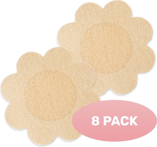 Soft & Silky Nippelabdeckungen - 8 Stück - Nippel - Aufkleber - Aufkleber - Schutz - Abdeckung - Klebe-BH - Tittenklebeband
