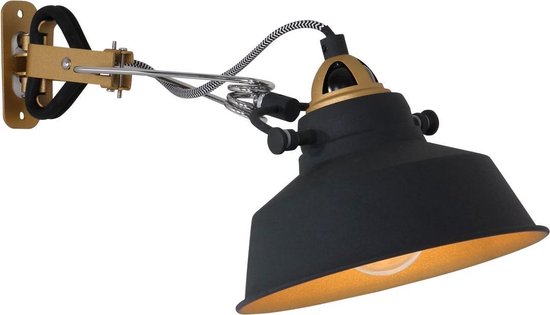 Wandleuchte Nove 1320ZW - Schwarz, dreh- und schwenkbar, Kunststoff/Metall - Mexlite