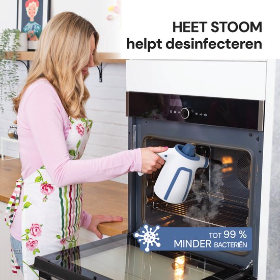 Vitapur Handdampfreiniger - Dampfreiniger - Fleckenreiniger - Dampfreiniger für Polstermöbel - Reinigungsgerät - 900W - Weiß