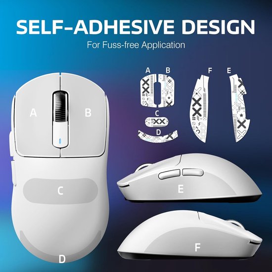 ATTACK SHARK X3 Kabellose Gaming-Maus - Kabelgebunden/2.4G/BT5.4 - Leichtgewicht 49G - 26000DPI - Weiß