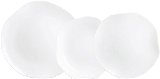 Luminarc Geschirrset Galeo - Weißglas - 18 Teile
