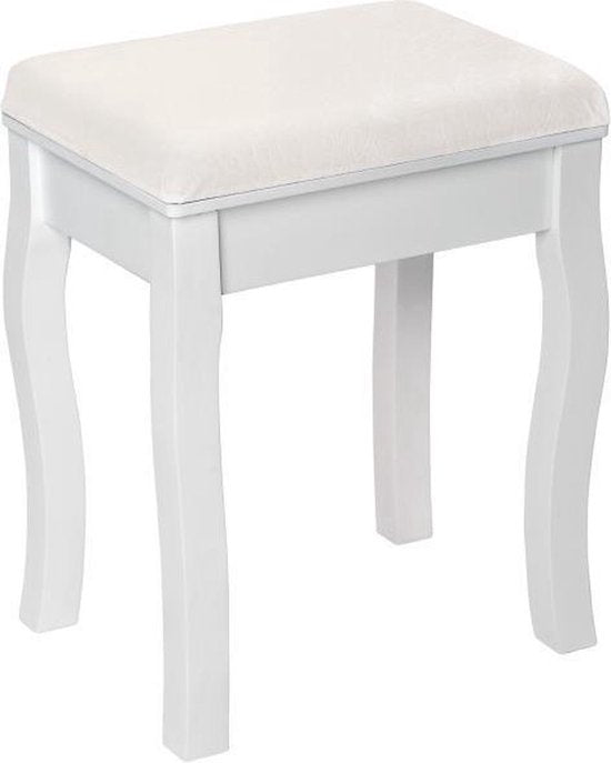 Hocker für den Schminktisch – Frisiertisch – Schlafzimmerhocker aus Holz – Zum Sitzen