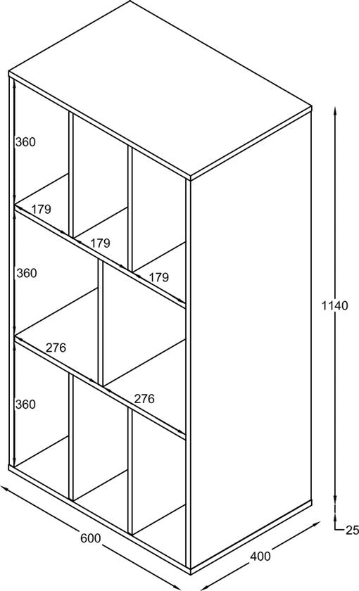 VDD – Schrank – Regalschrank – Raumteiler – Wandschrank – Aufbewahrungsschrank