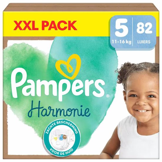 Pampers Harmonie Windeln – Größe 5 (13+ kg) – 82 Windeln