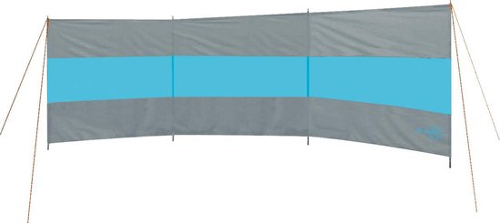 Bo-Camp - Windschutz - Brendan - 3 Fächer - Grau/Blau