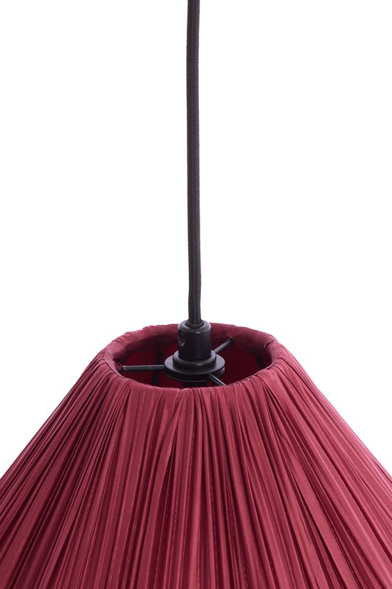 Light & Living – Hängeleuchte – Verita – rot – Textil – Ø 47 cm – E27 – 2993617