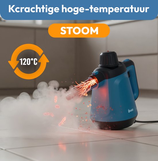 BOLLIT 1200W Dampfreiniger - Handdampfreiniger - 3,5 Bar - Handdampfreiniger - Fleckenreiniger - Dampfreiniger - Teppichreiniger - Dampfreiniger - Extra starker Dampfreiniger: Boden-, Sofa-, Küchen-, Bad- & Teppichreinigung - Inkl.