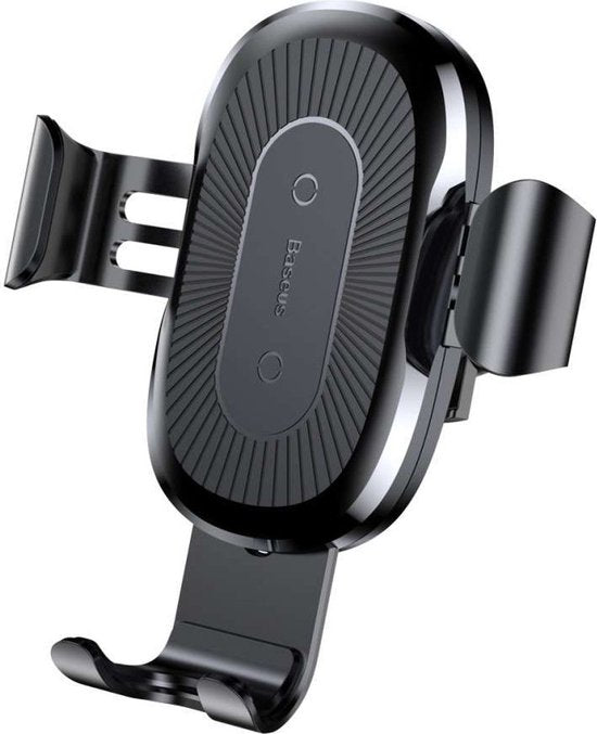Baseus Schwerkraft Autohalterung Autohalterung + Qi Wireless Charger Silber