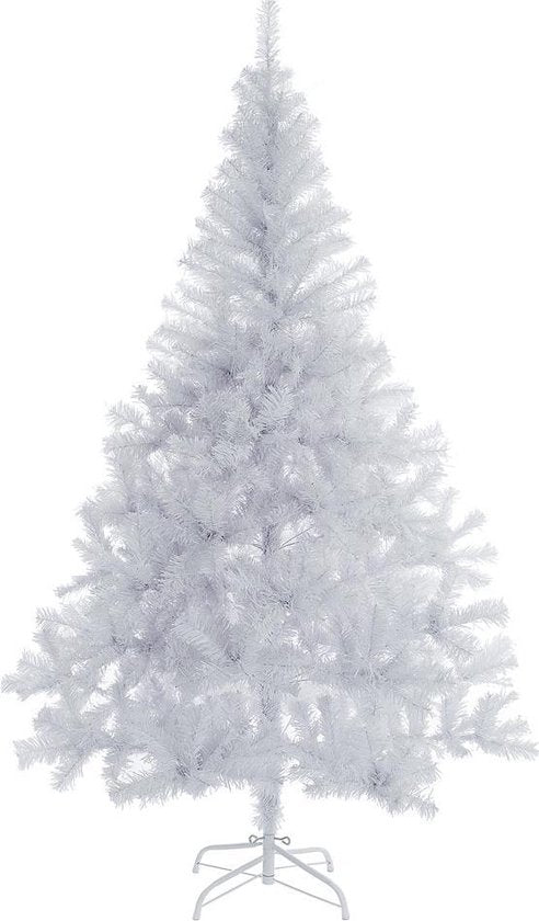 Casaria Weihnachtsbaum PVC - Metallfuß - 180 cm Weiß