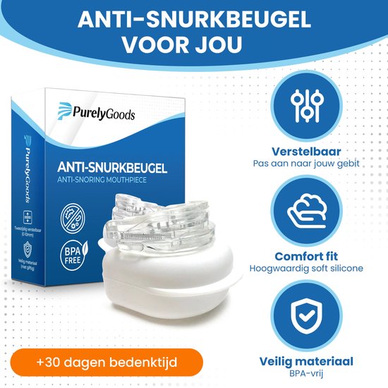 PurelyGoods® Schnarch-Bandage - Anti-Schnarch-Bandage - einstellbar - für Männer und Frauen