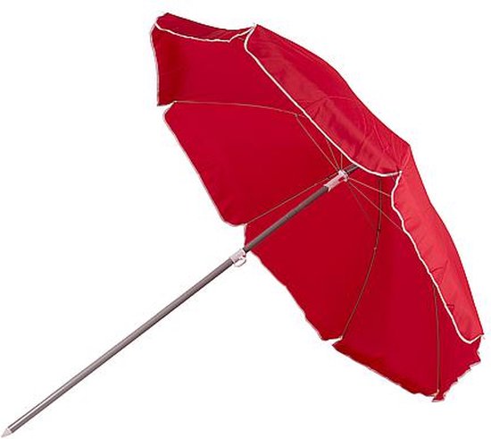 Bo-Camp - Sonnenschirm - Mit Gelenkarm - Ø 200 cm - Rot
