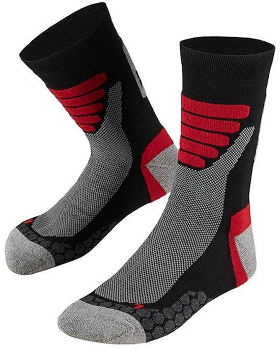 Xtreme Wandersocken für jedes Wetter, 2er-Pack, Schwarz & Rot – Socken – 42–45