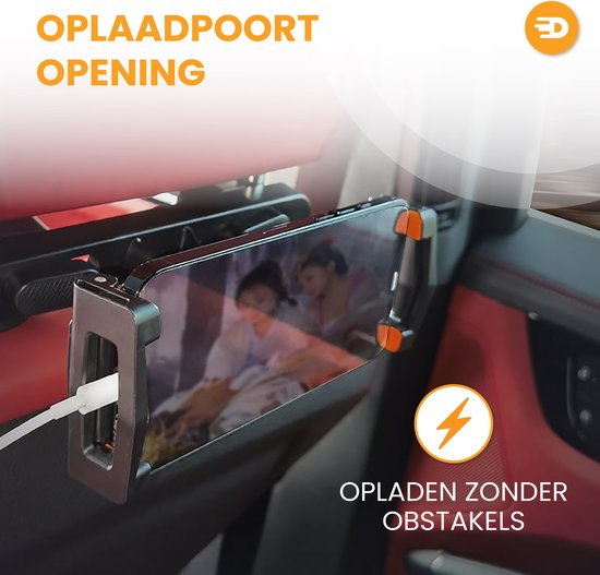 Drivv. Luxuriöser Tablet-Halter - Für Auto - Kopfstütze - 360 Grad drehbar - Für Tablet, Telefon und mehr