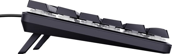 Trust GXT 866 Torix – Mechanische Gaming-Tastatur – Voll-RGB – Weiße Schalter – PC/PS5 – US-QWERTY – Schwarz