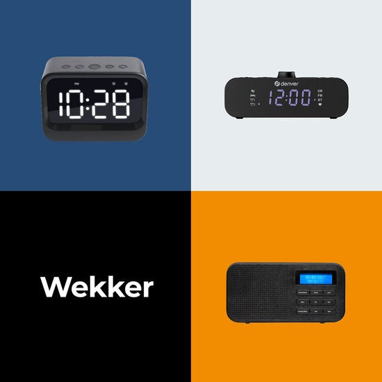 Denver Digitaler Wecker - Bluetooth - Schlummerfunktion - Doppelalarm - EC53B