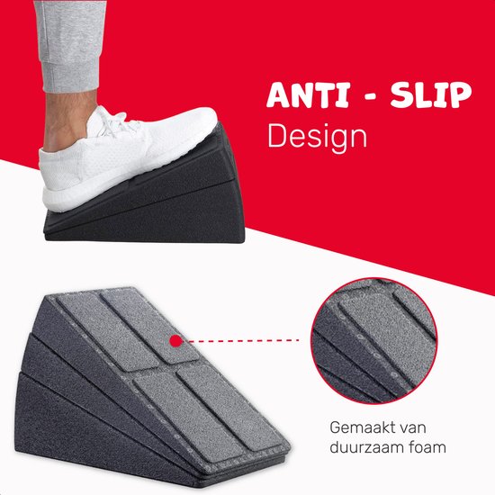 Slant Board - 3 Stück - Squat Block - Anti-Rutsch - Stretch Board - Neigungsbrett - Balance Board - Squat Wedge