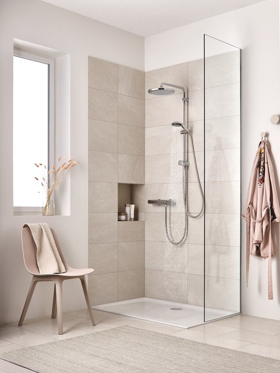GROHE Vitalio Start Handbrause 100 – Ø 10 cm – Wassersparend – 2 Strahlarten – Chrom
