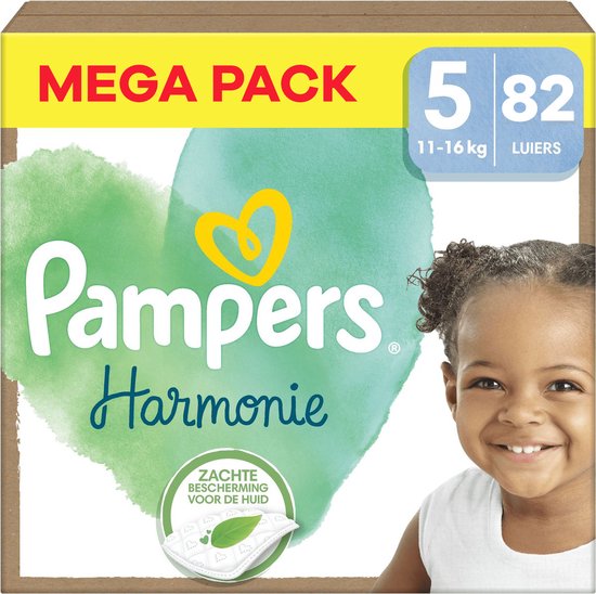 Pampers Harmonie Windeln – Größe 5 (13+ kg) – 82 Windeln