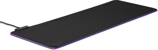 DUTCH ORIGINALS Gaming Mousepad XXL - RGB-LED-Beleuchtung - 9 Farben - einstellbare Helligkeit - Anti-Rutsch - 80 x 30 cm