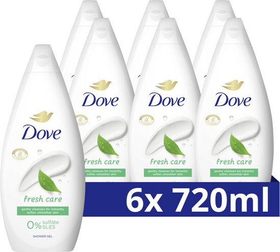 Dove Duschcreme Fresh Care – 12 x 720 ml – Vorteilspackung