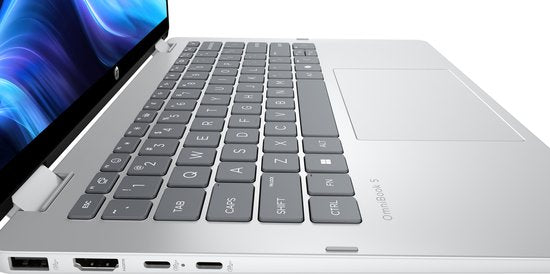 HP OmniBook 5 Flip 2-in-1 Laptop - 14" 2K Touchscreen - Intel Core i5 150U - 16GB RAM - 512GB SSD - Silber