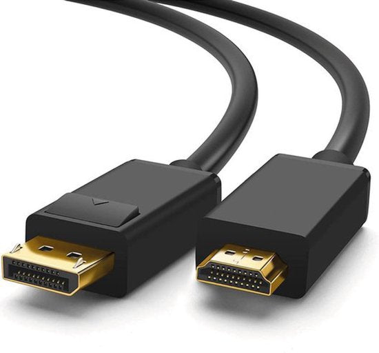 DisplayPort-zu-HDMI-Kabel – Unterstützt 1080p – DisplayPort-Stecker und HDMI-Stecker – 2 Meter – 4K bei 60 Hz – Full HD