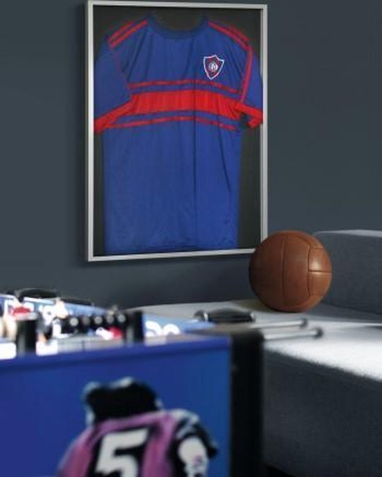 Nielsen 3D Framebox - Geeignet für Trikots - 60x80cm - Matt-Silber
