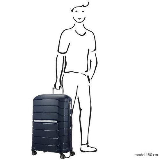 Samsonite Reisekoffer - Hartschalenkoffer – 75×52×35 cm – Erweiterbarer Reisekoffer – Leichtgewicht Trolley – mit Doppelrollen – TSA-Schloss – Reisegepäck - Blau