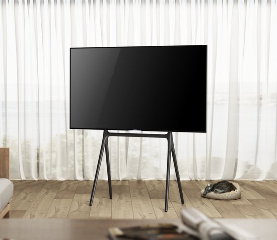 TV-Monitor Bodenständer Studio Staffelei Design - bis zu 70 Zoll - 80cm x 50cm x 138cm - Bis zu 40 kg