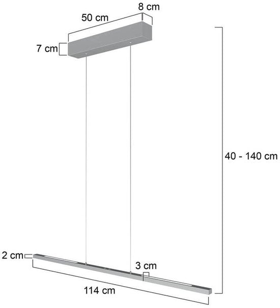 Steinhauer Pendelleuchte - Stahl - Metall - Designleuchte - LED