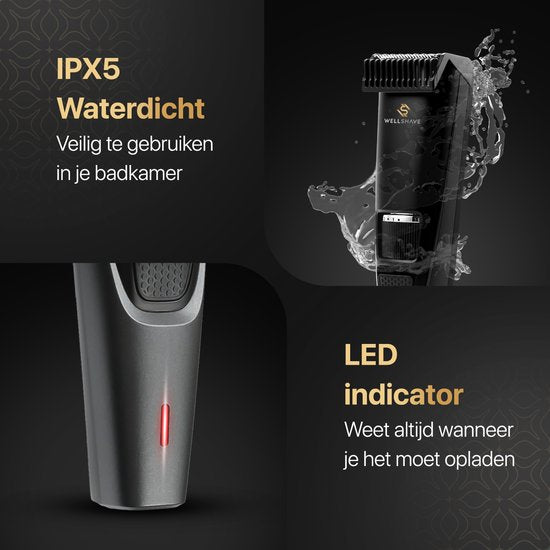 Wellshave Barttrimmer Men Perfection - Trimmer für Männer - Trimmer Bart und Körper - Haartrimmer Männer