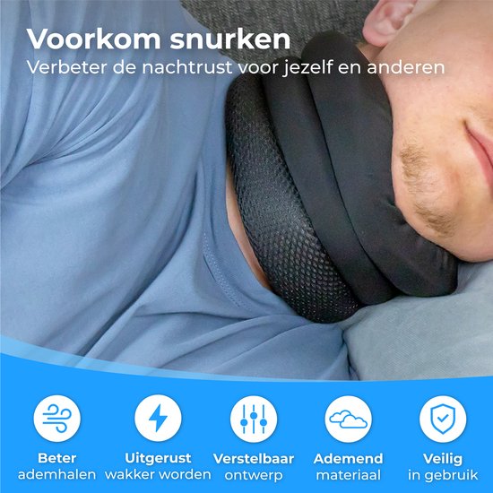 Nuvance - Anti Snore Neck Brace - Halskragen - Anti Snore Pillow - Inklusive eBook - Neck Brace - Reduziert Schnarchen - Neck Band - Anti Snore Produkte - Besserer Schlaf