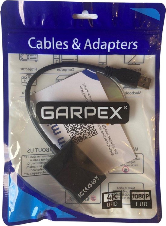 GarpexÂ® USB-HDMI-Adapter - USB-HDMI-Konverter - USB A zu HDMI - USB 3.0 zu HDMI